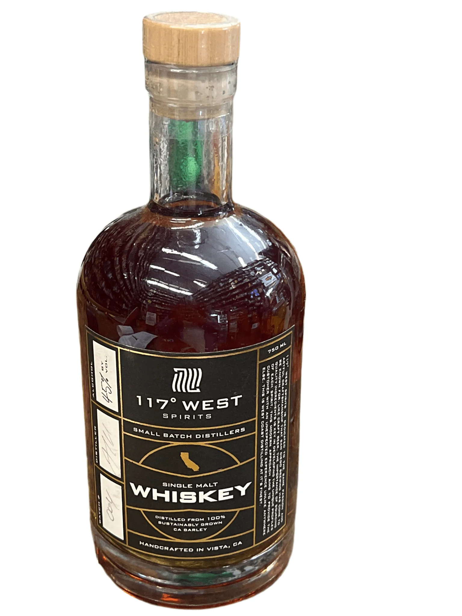 117° West Spirits Single Malt Whiskey (750 ml) - Image 2