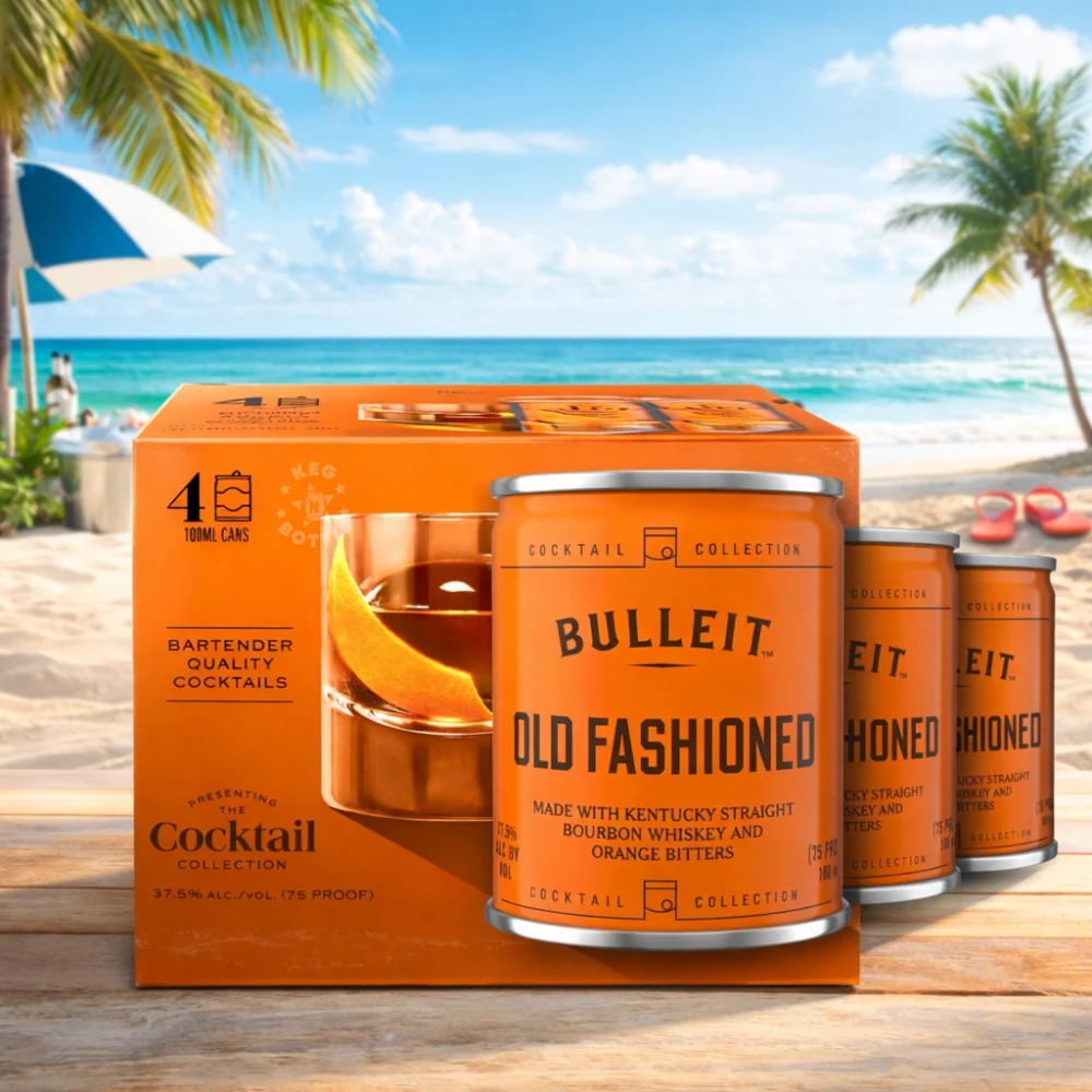 Bulleit Old Fashioned Cocktail (4 x 100ml) - Image 2