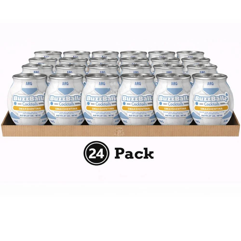 BuzzBallz Smashentina Melon Pepper Smash Cocktail - 24 Pack (24x187mL)
