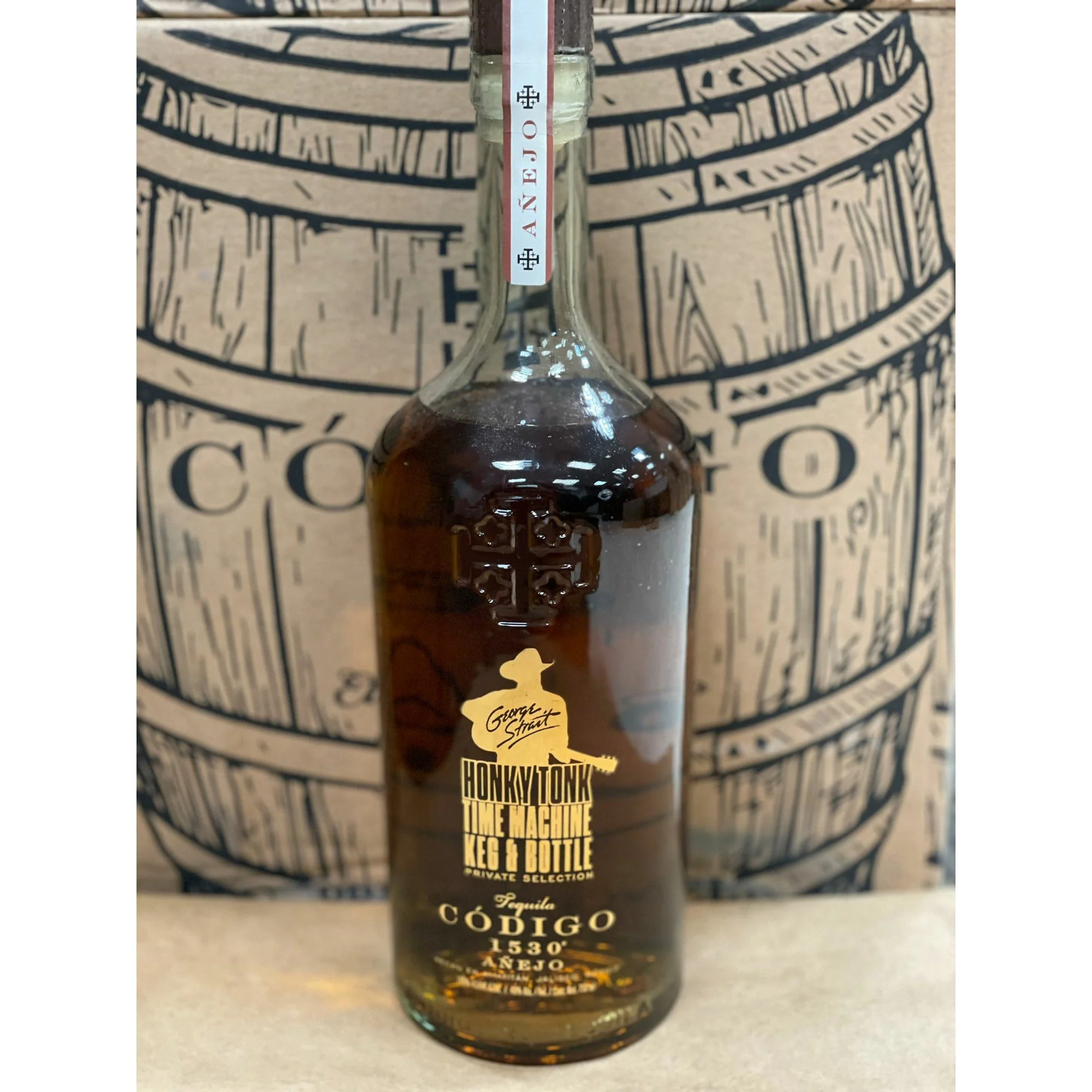 Codigo 1530 Honky Tonk Time Machine Keg N Bottle Barrel Pick Anejo Tequila (750 ml) - Image 2