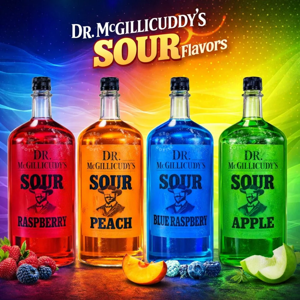 Dr. McGillicuddy’s Sour Flavors Variety Pack (4 x 750 ml) - Image 2