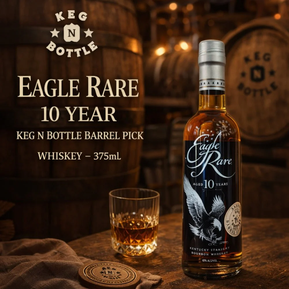 Eagle Rare 10 Year Keg N Bottle Barrel Pick Whiskey (375mL) - Image 2