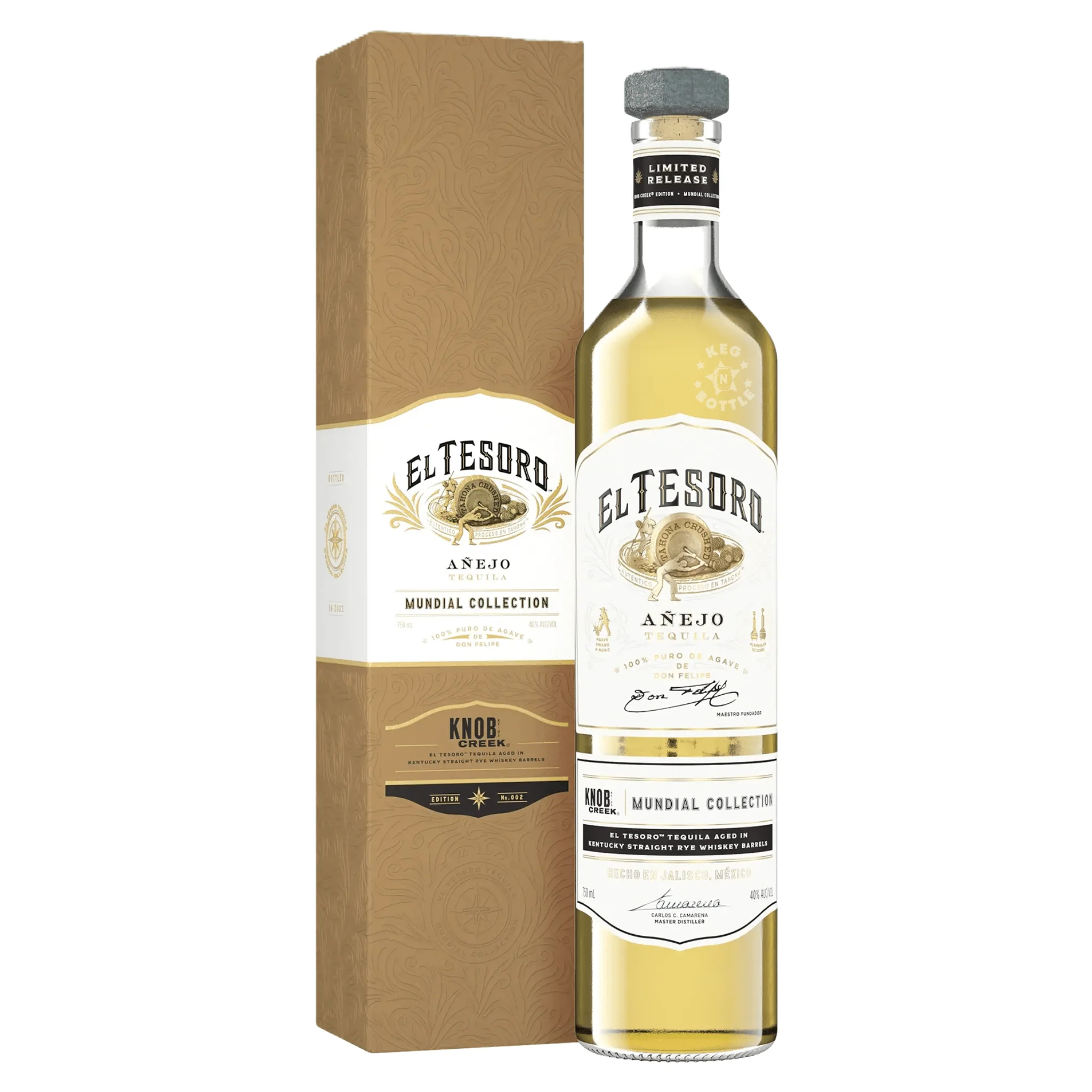 El Tesoro Anejo Mundial Collection Knob Creek Tequila (750 ml)