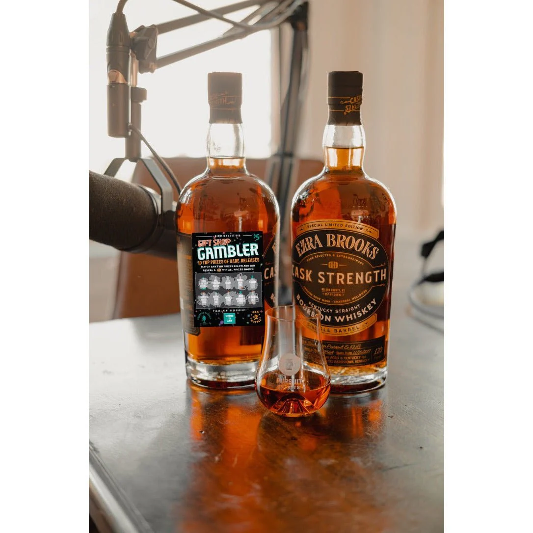 Ezra Brooks Single Barrel Bourbon (Barrel # 7849564 - "Gift Shop Gambler") - Bourbon Pursuit & Keg N Bottle Private Barrel Pick 750 ml - Image 2