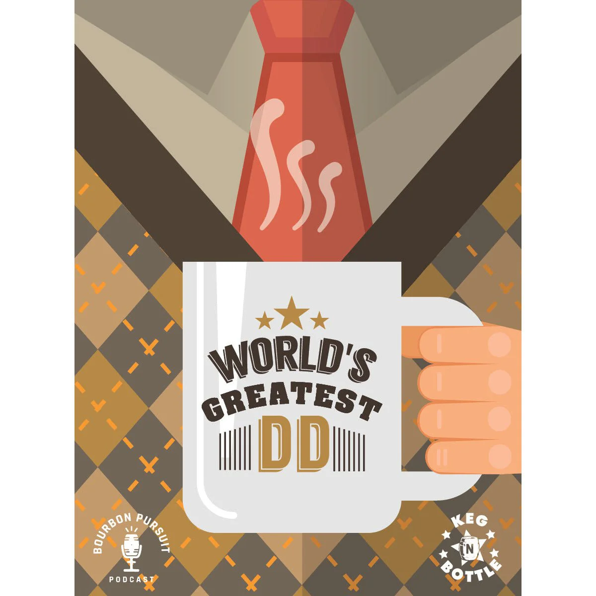 Ezra Brooks Single Barrel Bourbon (Barrel # 7849880 - "World's Greatest Dad") - Bourbon Pursuit & Keg N Bottle Private Barrel Pick 750 ml