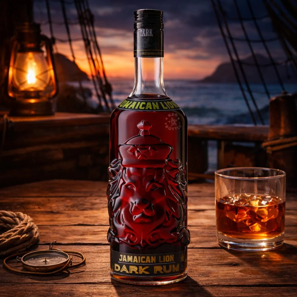 Jamaican Lion Dark Rum (750 ml) - Image 2