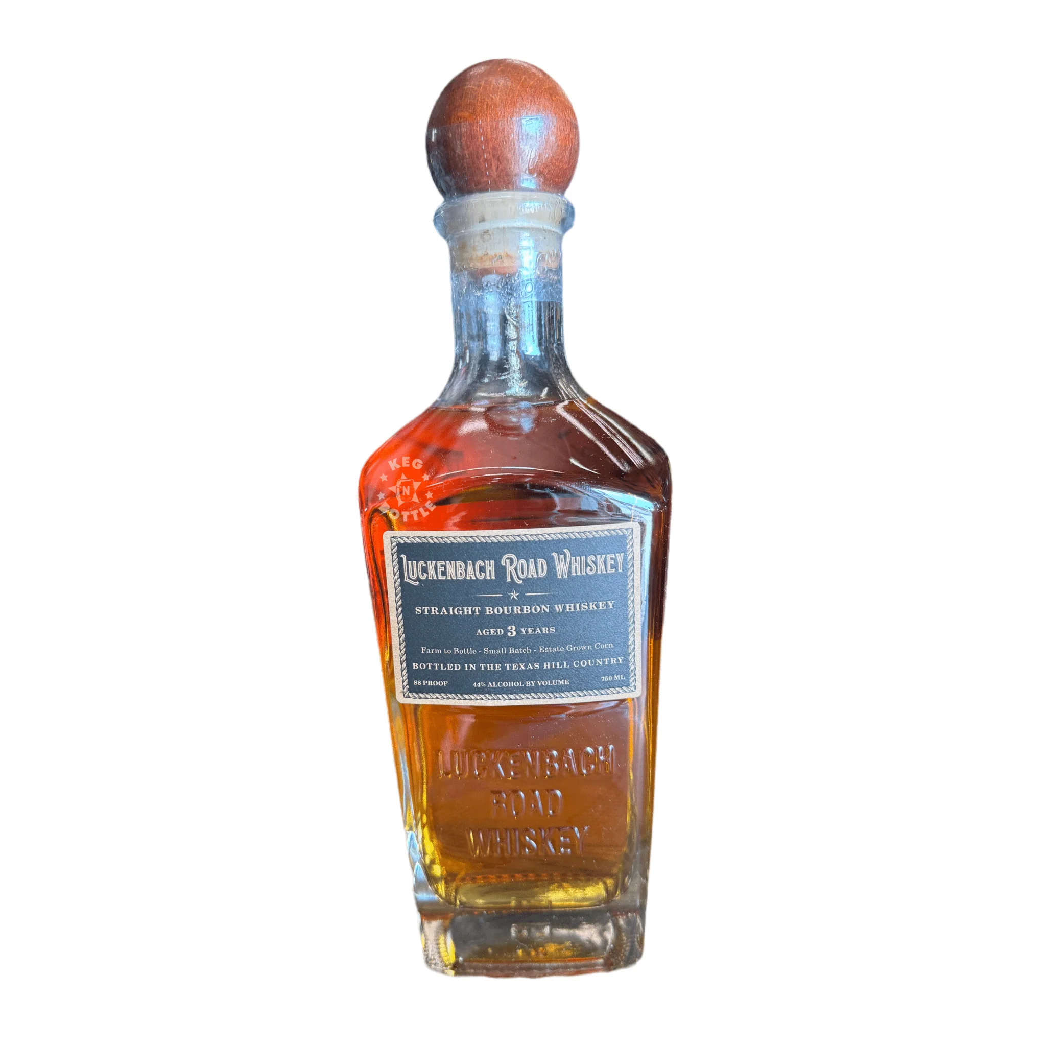 Luckenbach Road Straight Rye Texas Whiskey (750 mL)