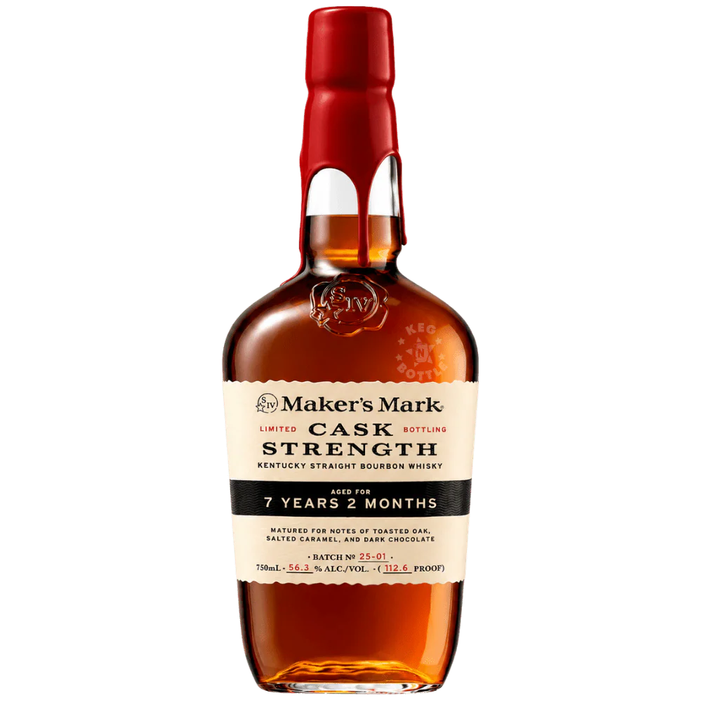 Maker's Mark Cask Strength 7 Year 5 Month Bourbon Whiskey (750mL)