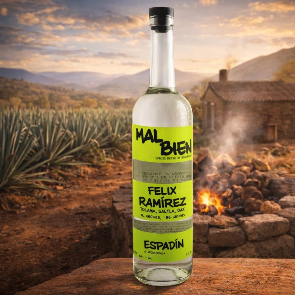 Mal Bien Green Tape Espadín (Ramírez) Mezcal (750 mL) - Image 2