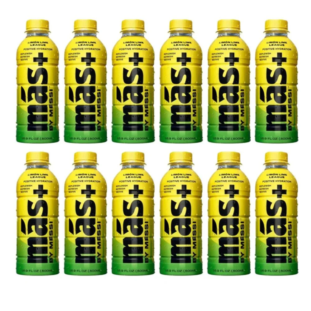 Messi's MAS+ Limon Lime League Positive Hydration (12pk)