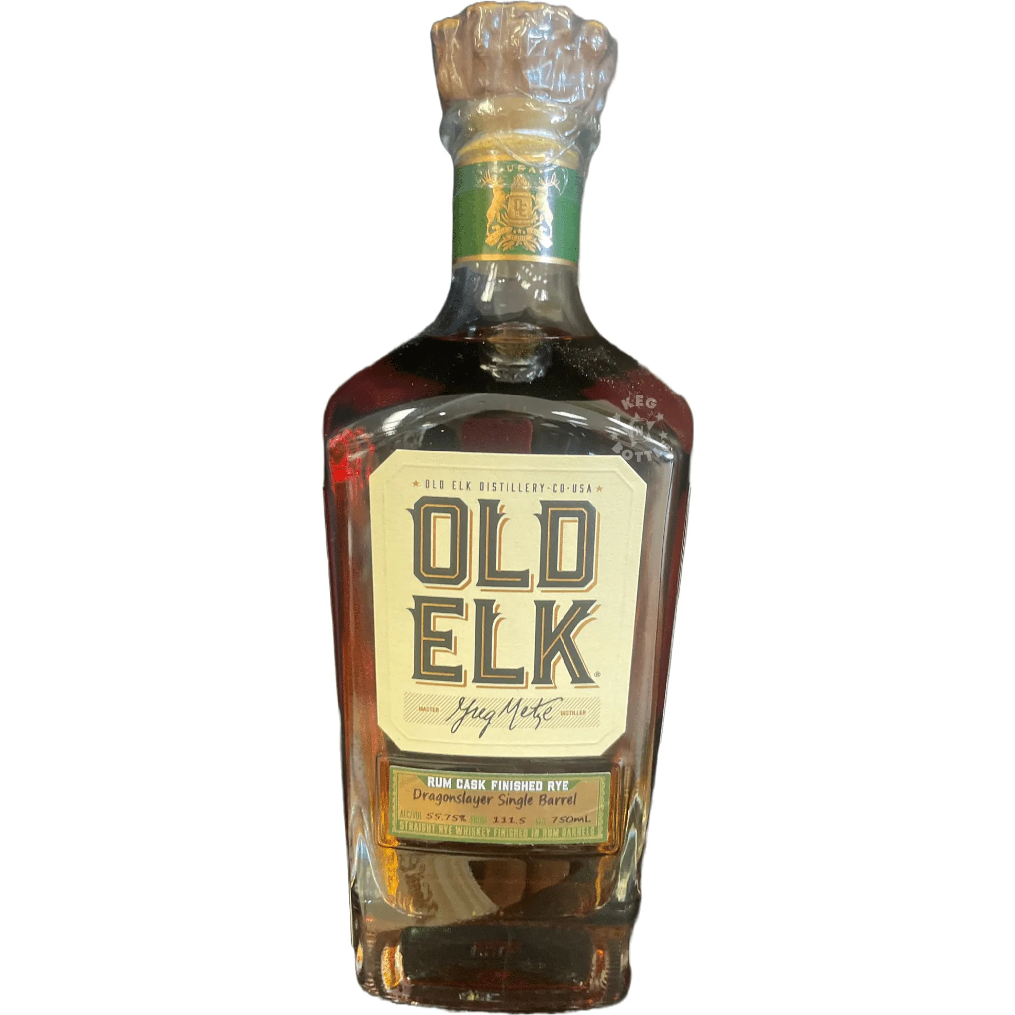 Old Elk Rum Cask Finished Rye KNB x Dragonslayer Barrel Pick (750 ml) - Image 3