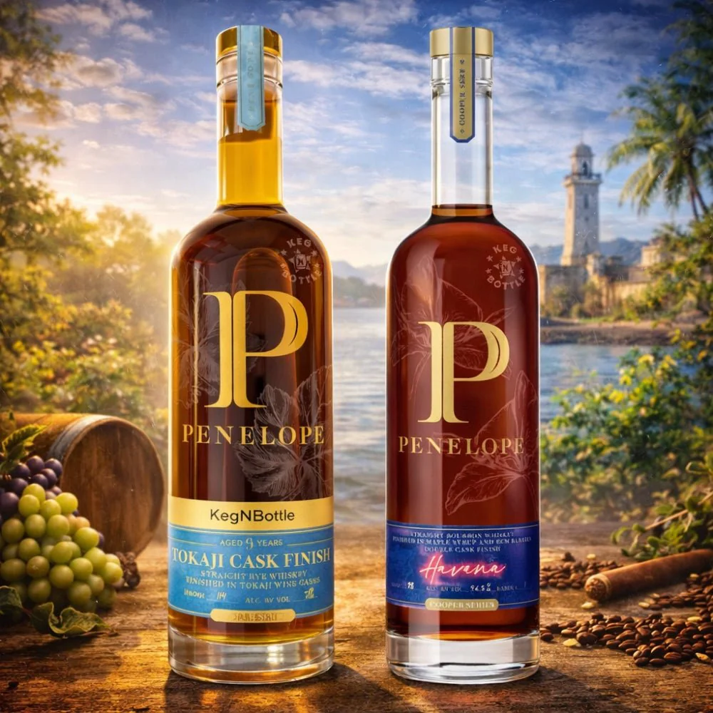 Penelope Tokaji Cask Finish 9 Year Keg N Bottle Single Barrel & Penelope Havana Rum Barrel Finish – Combo (2x750mL) - Image 2