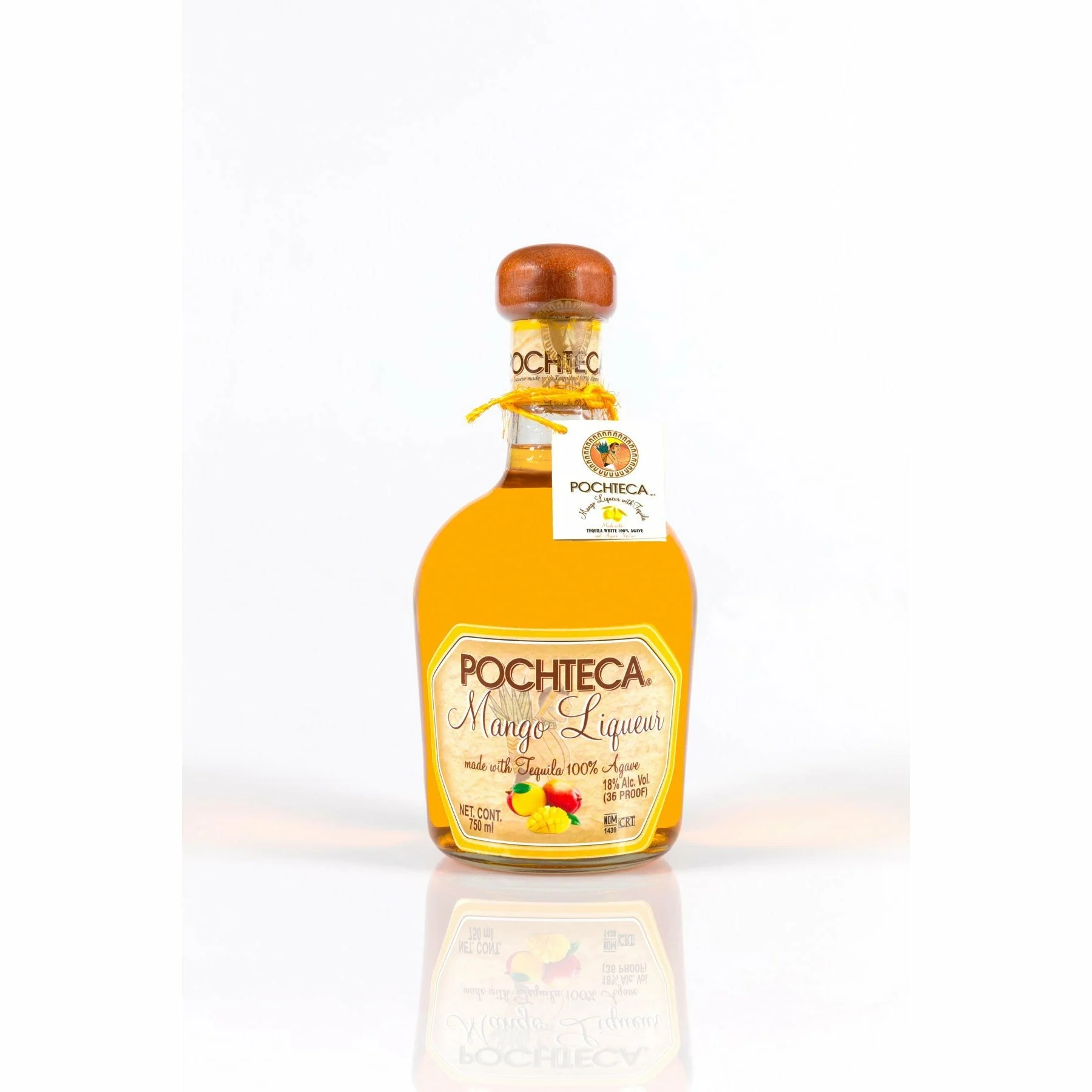 Pochteca Mango Liqueur with Tequila (750 ml)