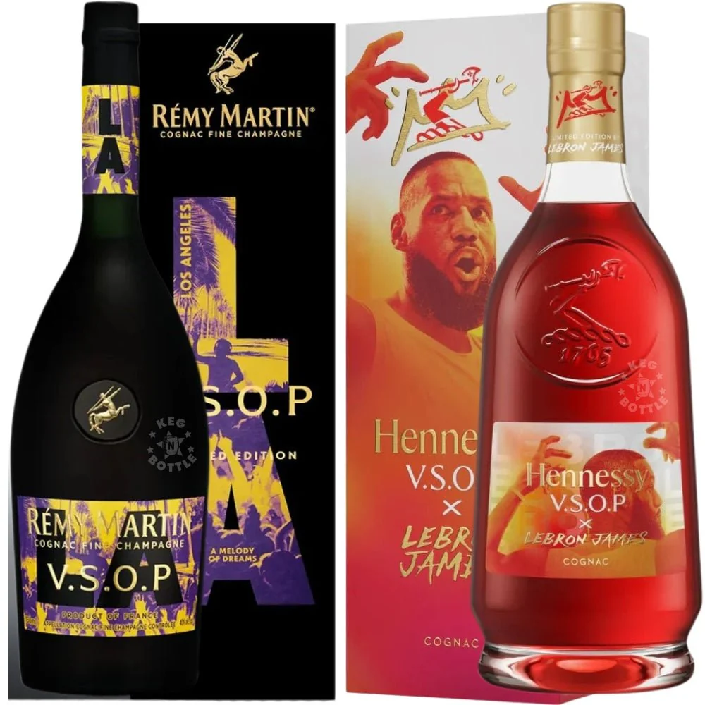 Remy Martin VSOP L.A. Edition + Hennessy VSOP LeBron James Cognac Combo (2x750ml)