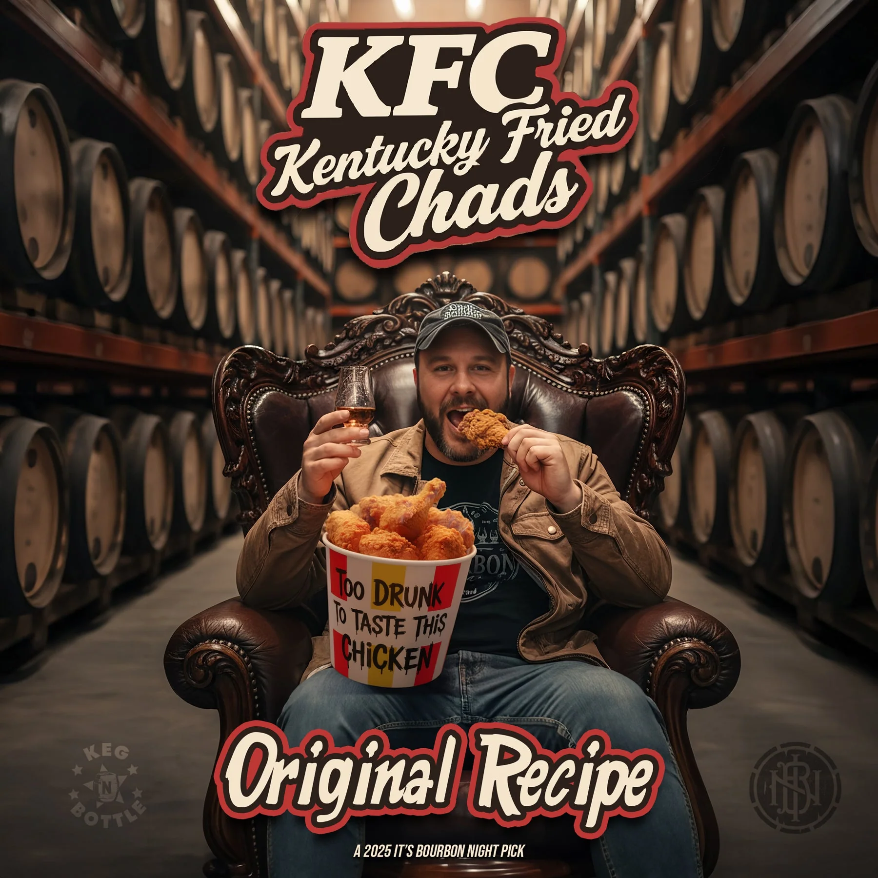Russell's Reserve Private Barrel Selection (Barrel #25-0416 - Kentucky Fried Chads: Original Recipe) - It's Bourbon Night & Keg N Bottle Private Barrel Pick 750 ml