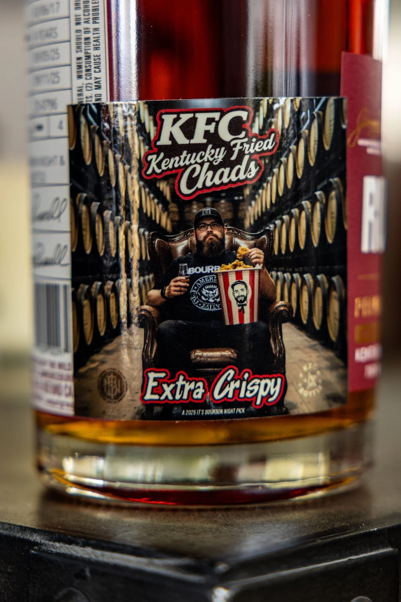 Russell's Reserve Private Barrel Selection (Barrel #25-0796 - Kentucky Fried Chads: Extra Crispy) - It's Bourbon Night & Keg N Bottle Private Barrel Pick 750 ml - Image 2
