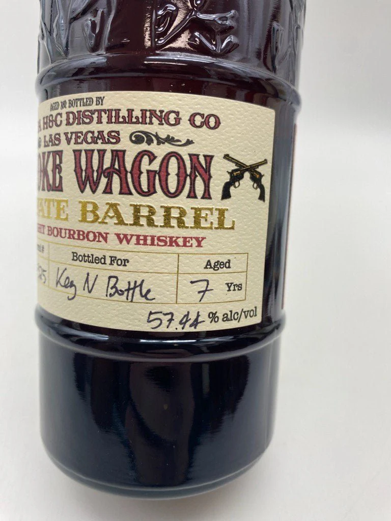 Smoke Wagon Keg N Bottle Private Barrel Straight Bourbon 7 Year (750ml) - Image 2