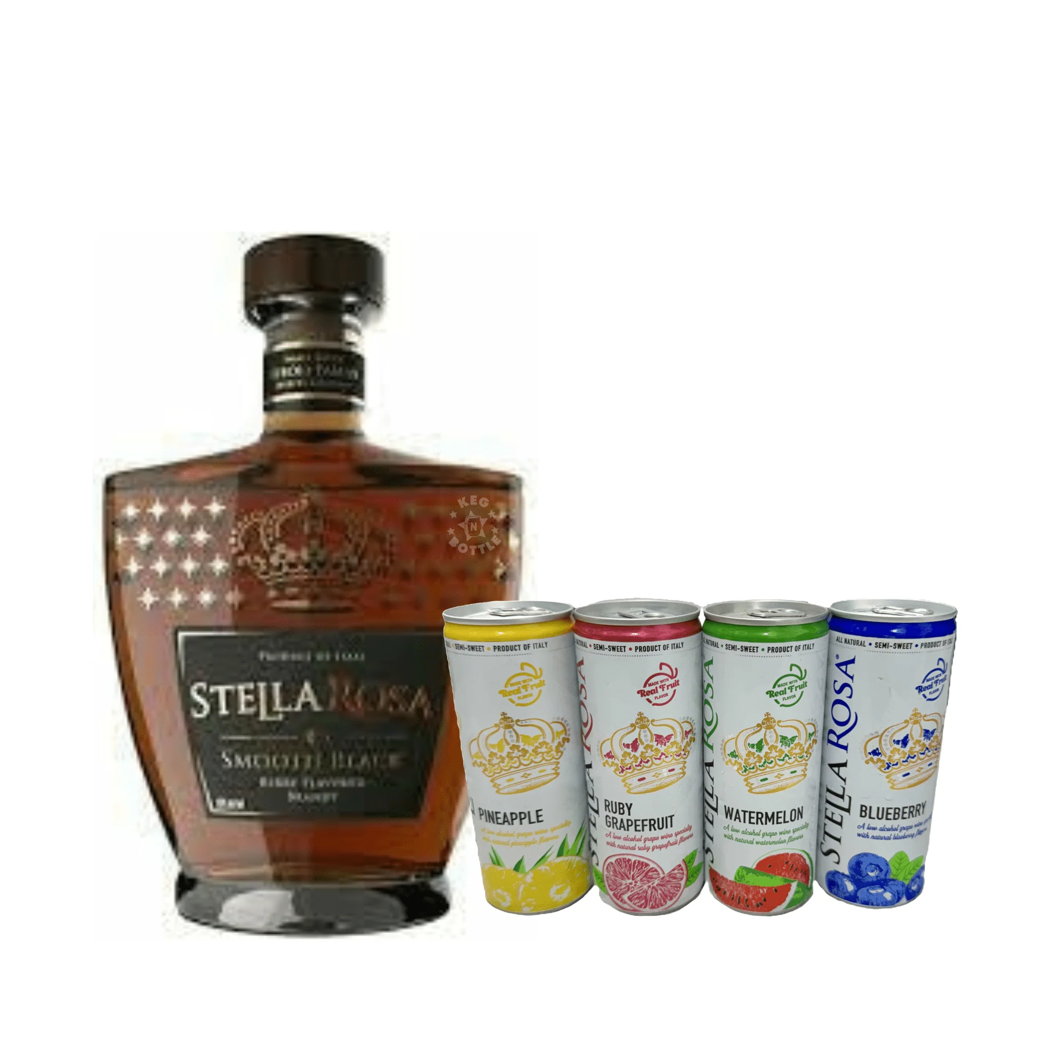 Stella Rosa Smooth Black Berry Flavored Brandy & 4 Pack Stella Rosa Tropical Splash Combo Pack