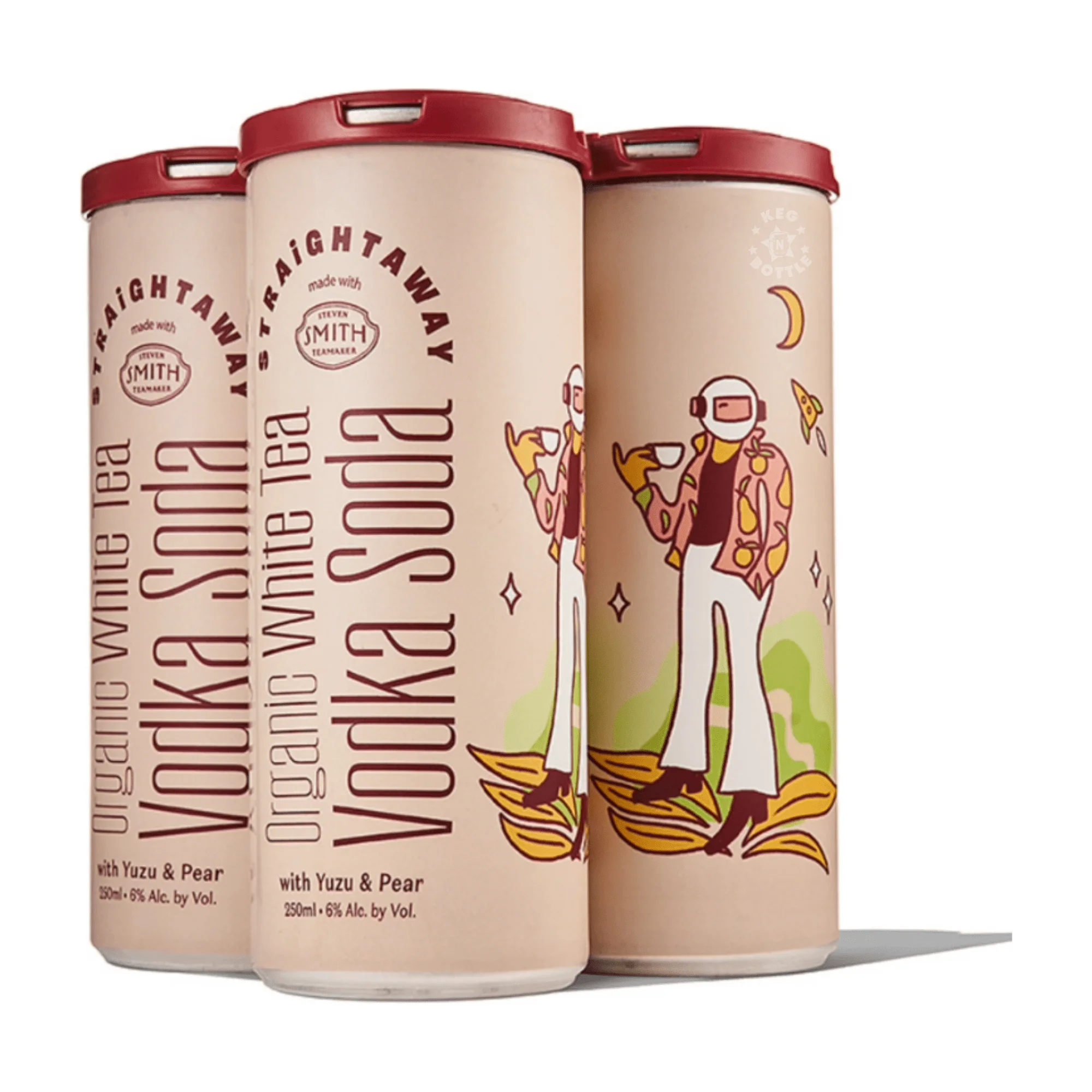 Straightaway White Tea Vodka Soda Cocktail (4 Pack)