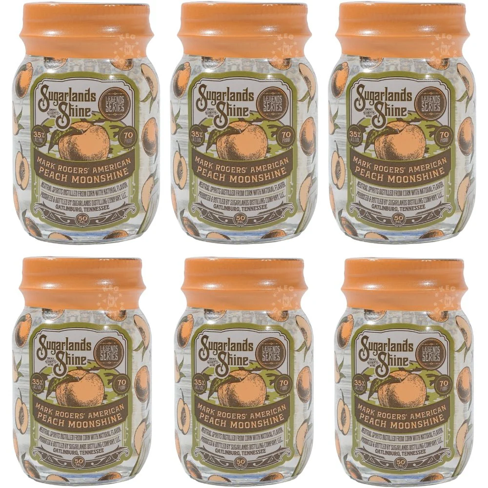 Sugarlands Shine Mark Rodgers' Peach Moonshine Miniatures (6 x 50 ml)