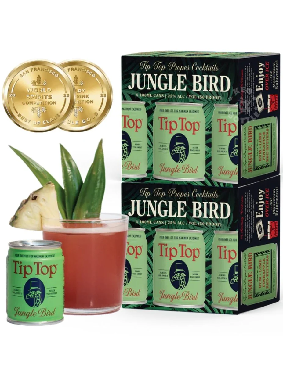 Tip Top Jungle Bird Rum Cocktail - 4 Pack (100 ml) - Image 3