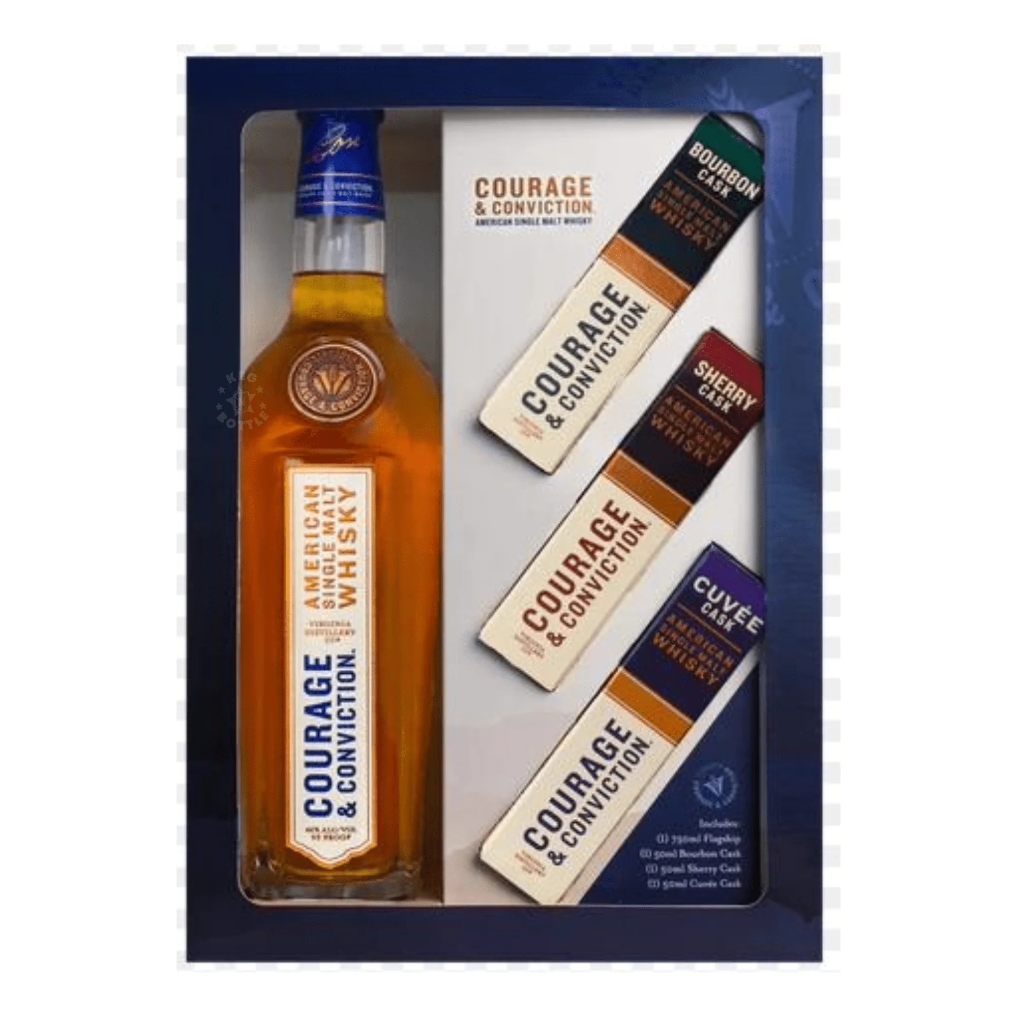 Virginia Distillery Co. Courage & Conviction American Single Malt Gift Set (750 ml)