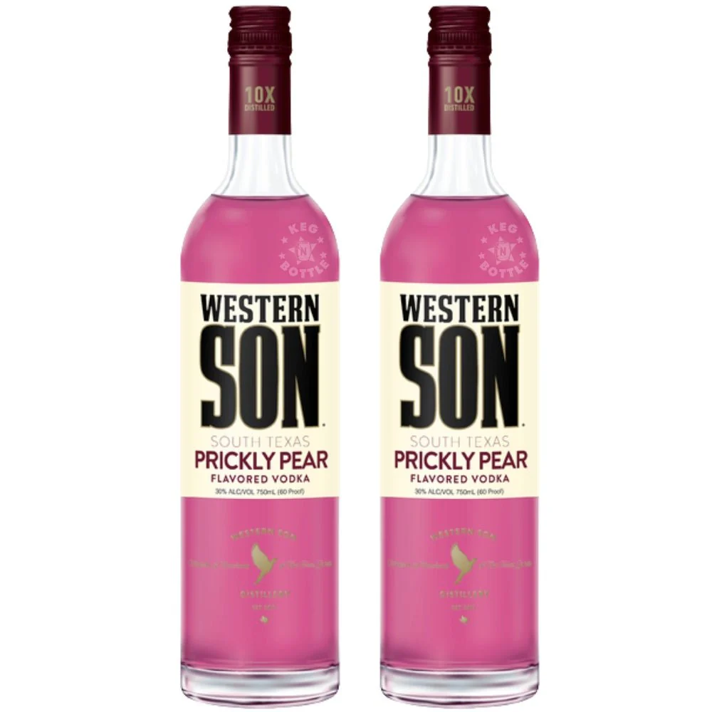 Western Son Prickly Pear Flavored Vodka - 2 Pack (2x750ml)